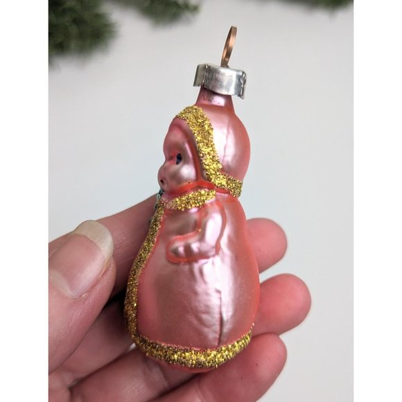 Baby Doll with Tree Inge Glas Retired Old World Christmas Ornament - Picture 3 of 5